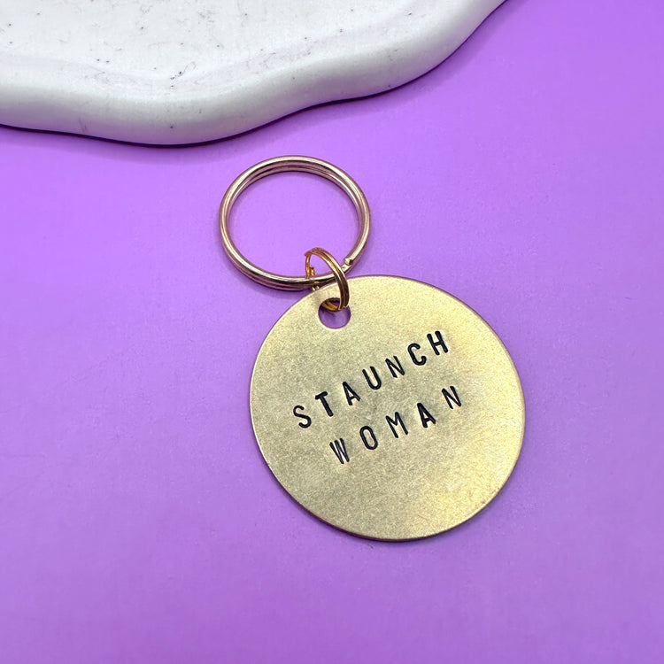 Custom Keychain Stamped Brass Handmade Special Gift