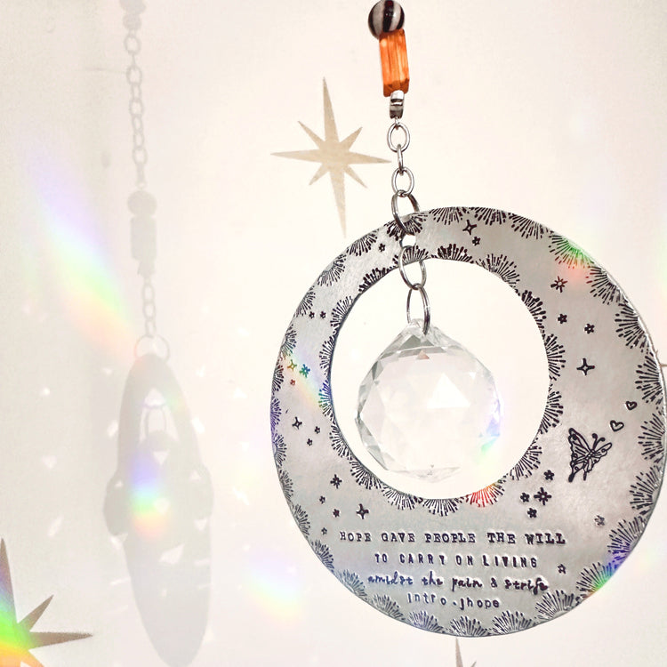 Sun Catcher Hope On The Stage Hanging Crystal