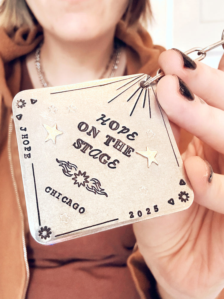 Concert Location Keychain Hope On The Stage Tour Merch