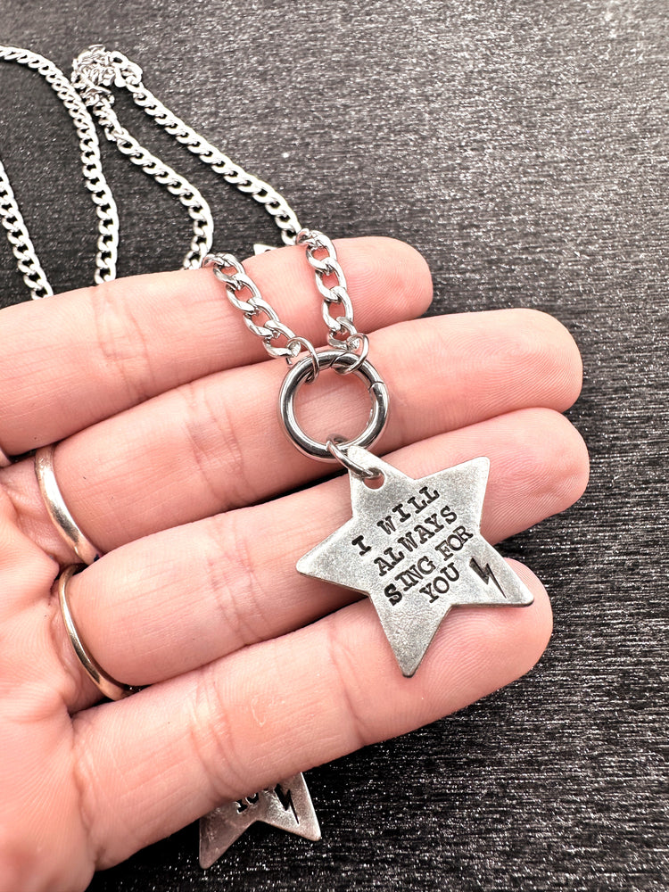 I Will Sing For You Jin Collection Star Necklace