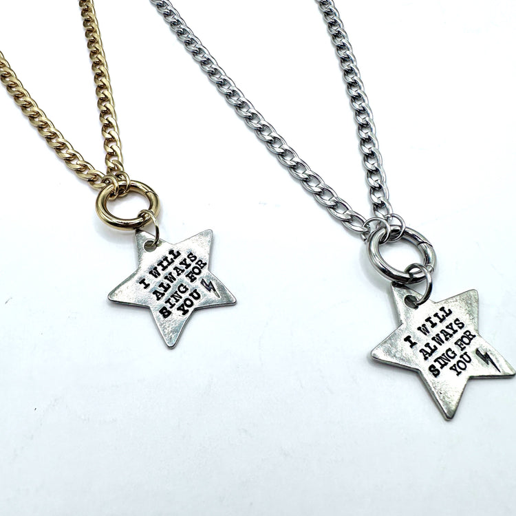 I Will Sing For You Jin Collection Star Necklace