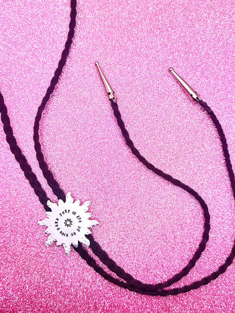 Jin Collection Bolo Tie When They Go Low We Go High Star