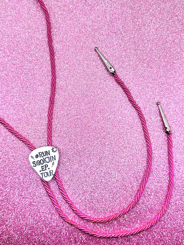 Jin Collection Bolo Tie Guitar Pick Run Seokjin Tour