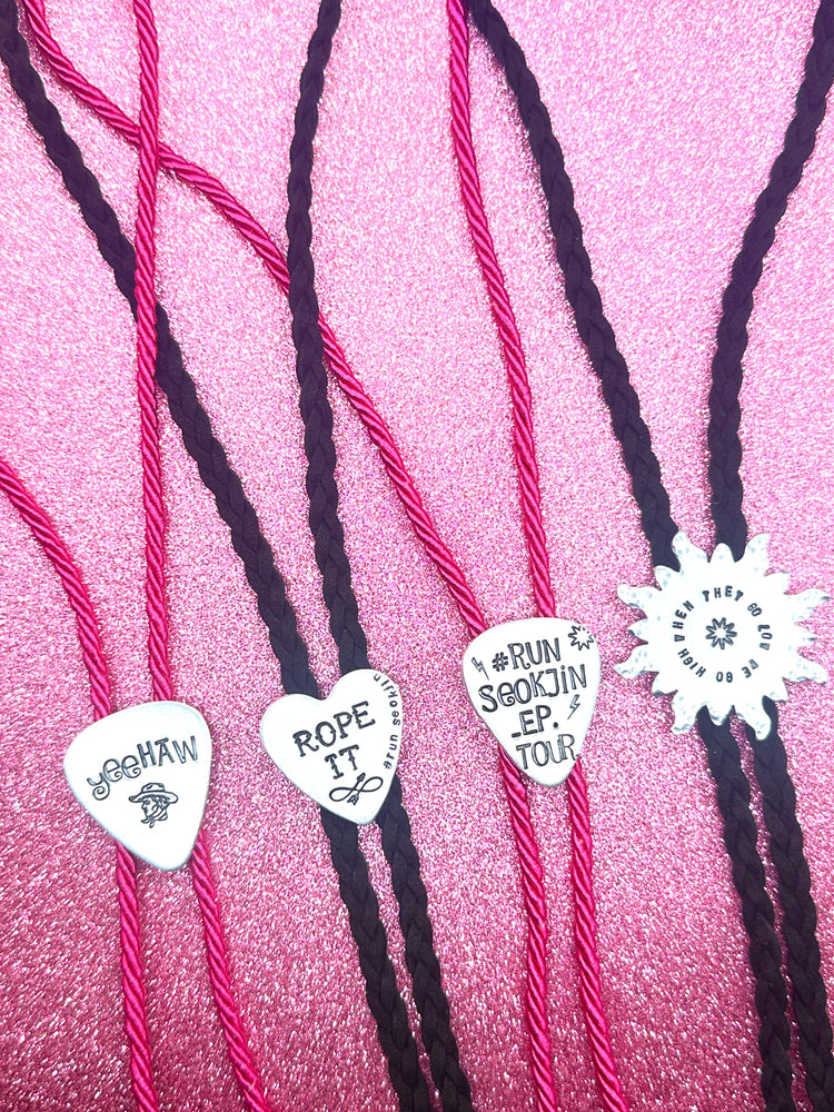 Jin Collection Bolo Tie Guitar Pick Run Seokjin Tour