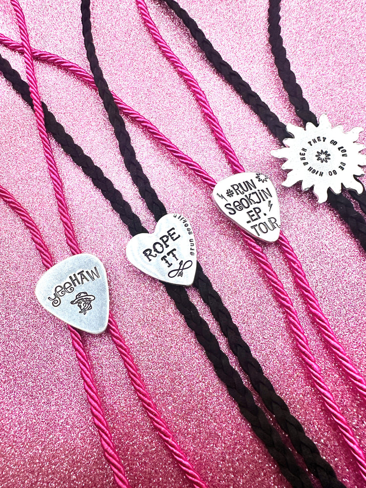 Jin Collection Bolo Tie Guitar Pick Run Seokjin Tour