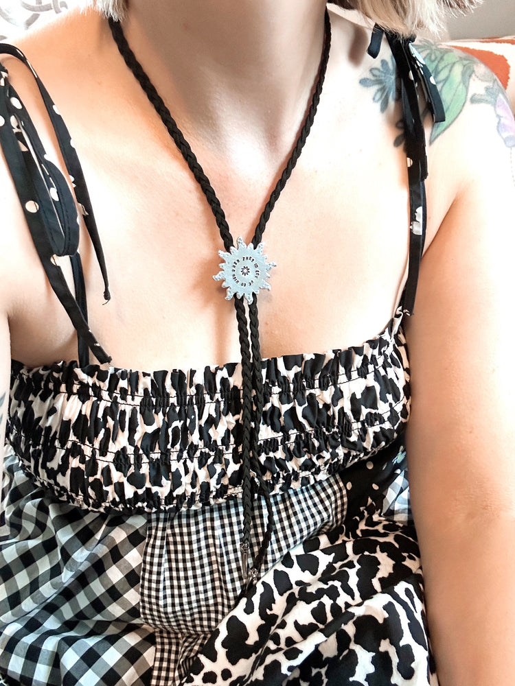 Jin Collection Bolo Tie When They Go Low We Go High Star