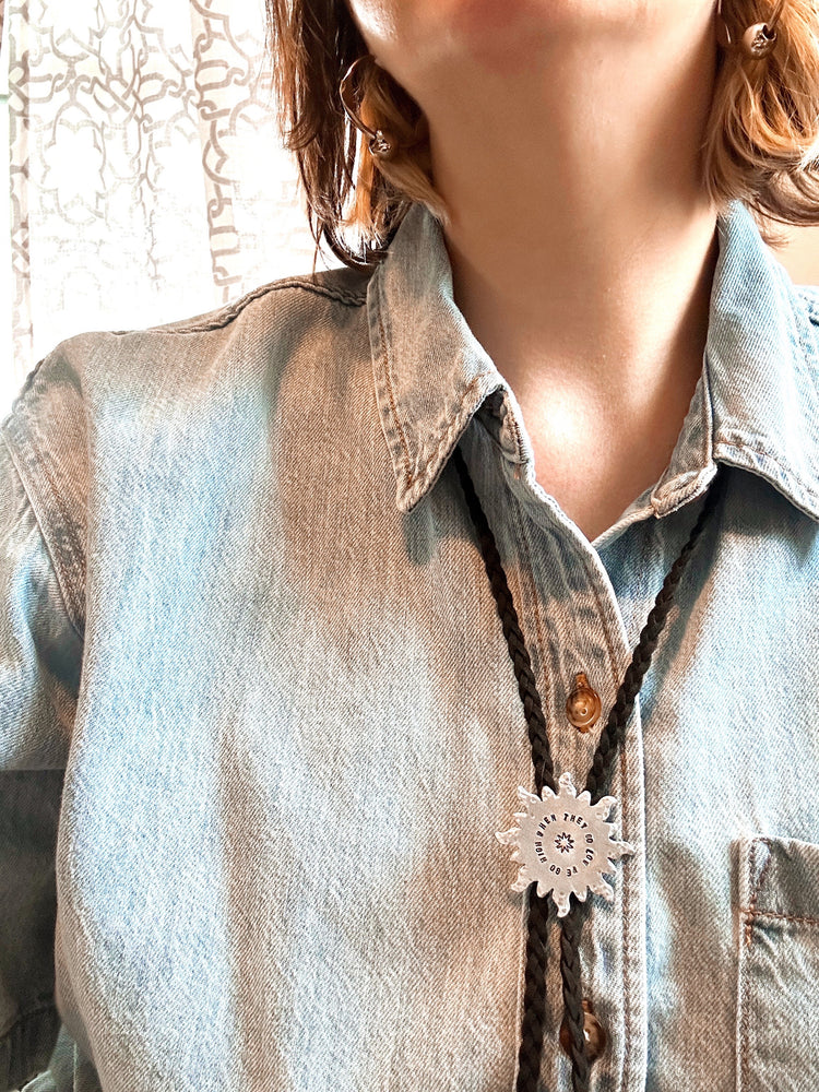 Jin Collection Bolo Tie When They Go Low We Go High Star