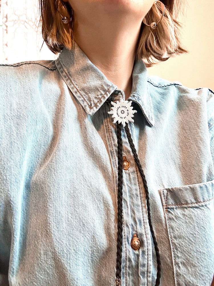 Jin Collection Bolo Tie When They Go Low We Go High Star