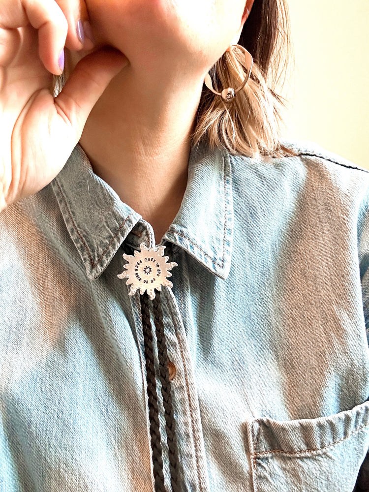 Jin Collection Bolo Tie When They Go Low We Go High Star