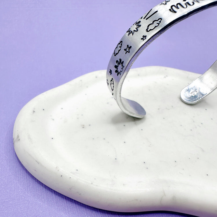 Mikrokosmos BTS Cuff Bracelet Aluminum Brass