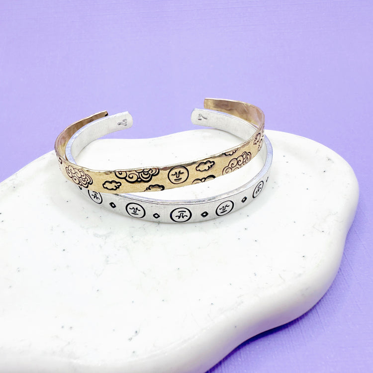 Custom Design Your Own Cuff Bracelet Aluminum Brass