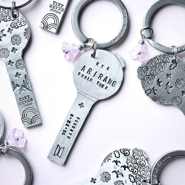 ARIRANG Tour BTS Keychain Location Concert Merch ARMY Bomb