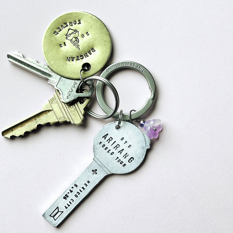 ARIRANG Tour BTS Keychain Location Concert Merch ARMY Bomb