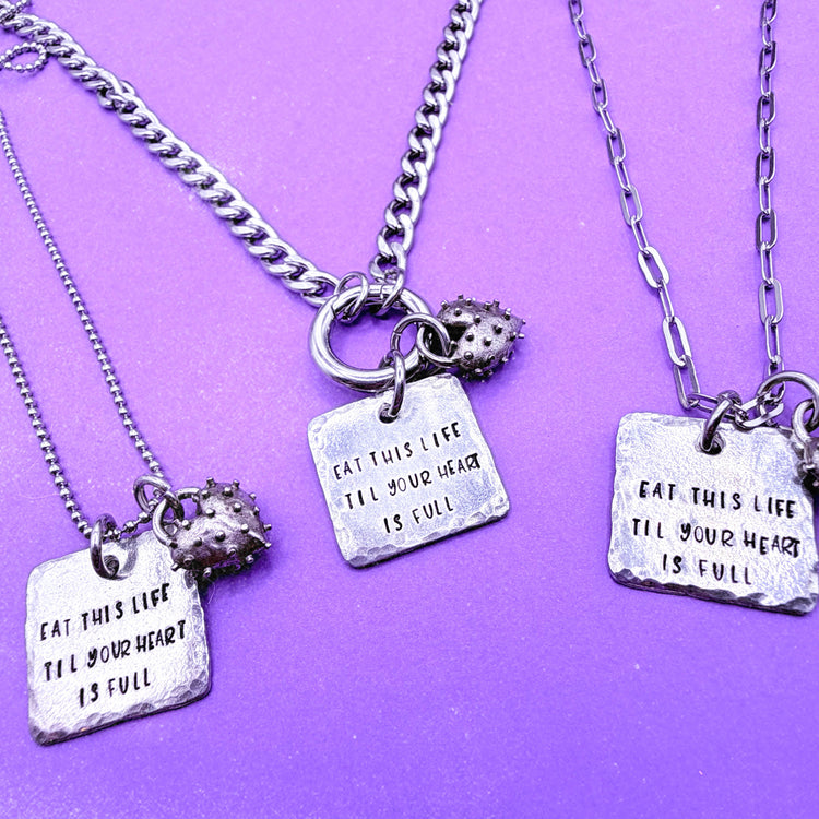 BTS Necklace Like Animals Lyrics Necklace Spiky Heart