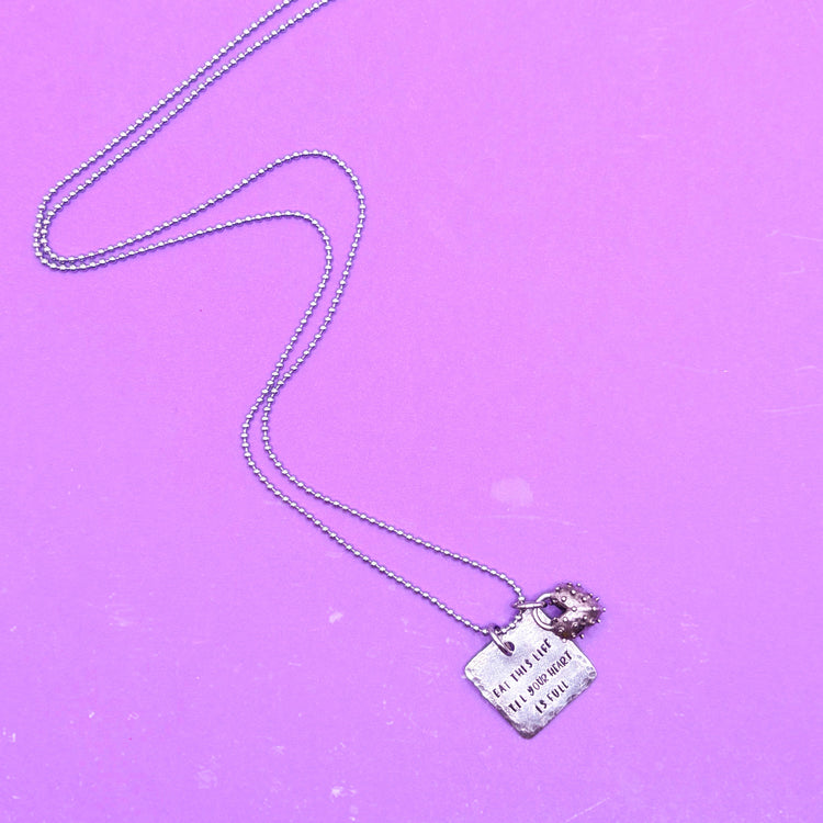 BTS Necklace Like Animals Lyrics Necklace Spiky Heart