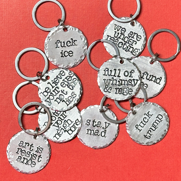 Charity Fundraiser FUCK ICE Keychains
