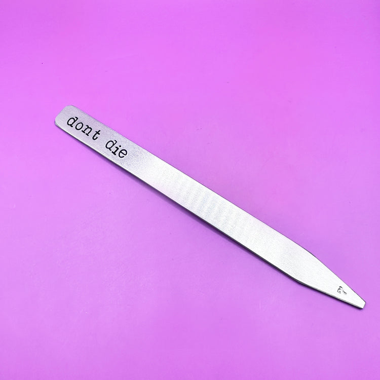 Hand Stamped Plant Stake Pun Plant Marker