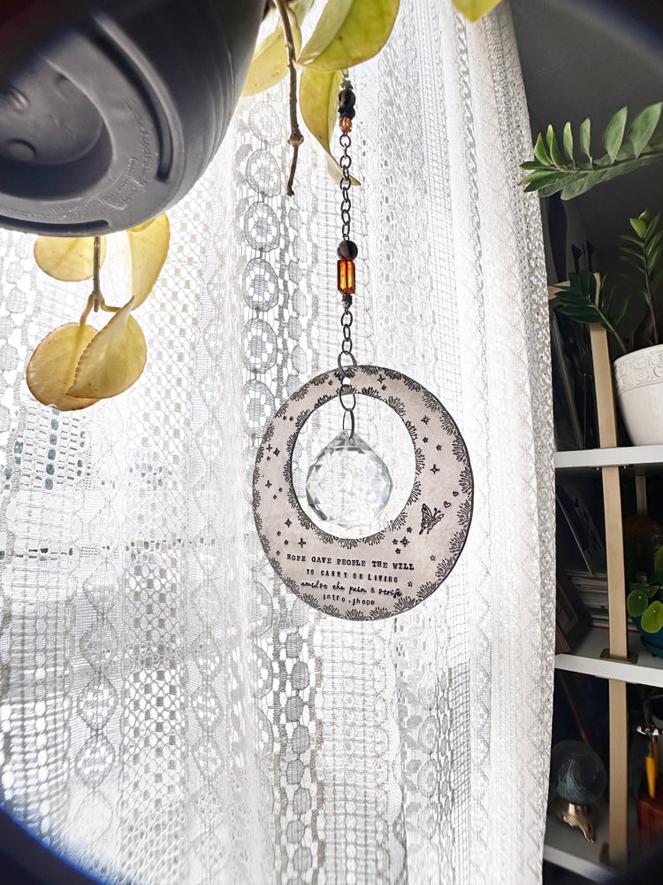 Sun Catcher Hope On The Stage Hanging Crystal