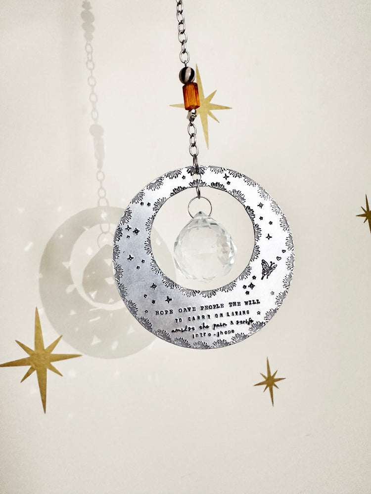 Sun Catcher Hope On The Stage Hanging Crystal