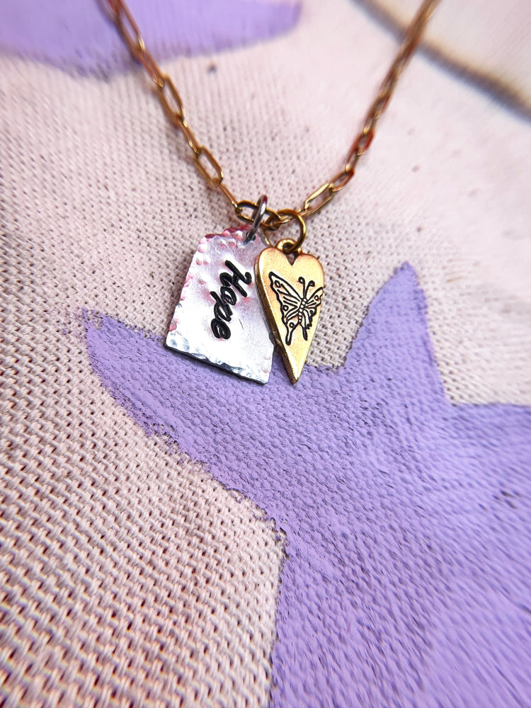 Hope Necklace Hope On The Stage Butterfly Charm JHope Inspired