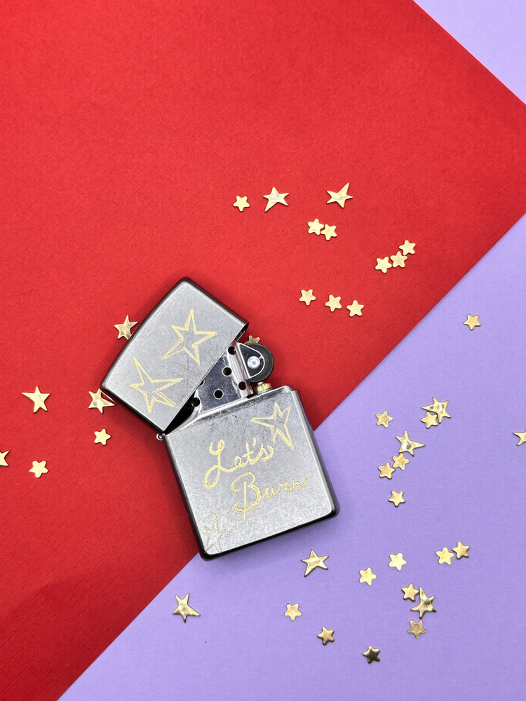 Let's Burn Hand Engraved Zippo Lighter Hope On The Stage Merch