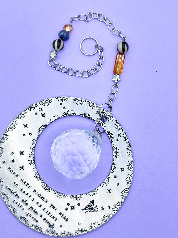 Sun Catcher Hope On The Stage Hanging Crystal