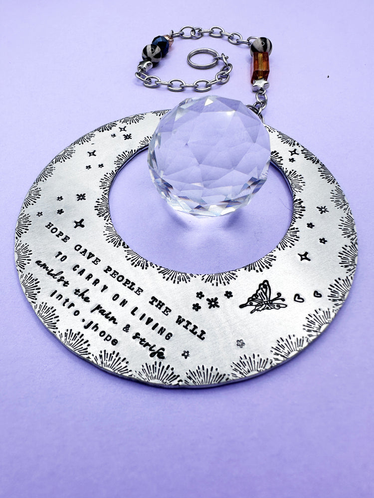 Sun Catcher Hope On The Stage Hanging Crystal