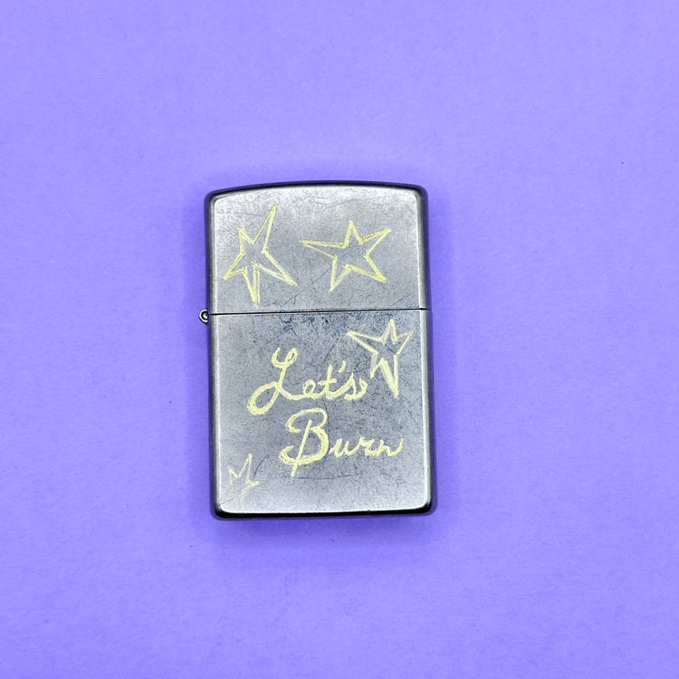 Let's Burn Hand Engraved Zippo Lighter Hope On The Stage Merch