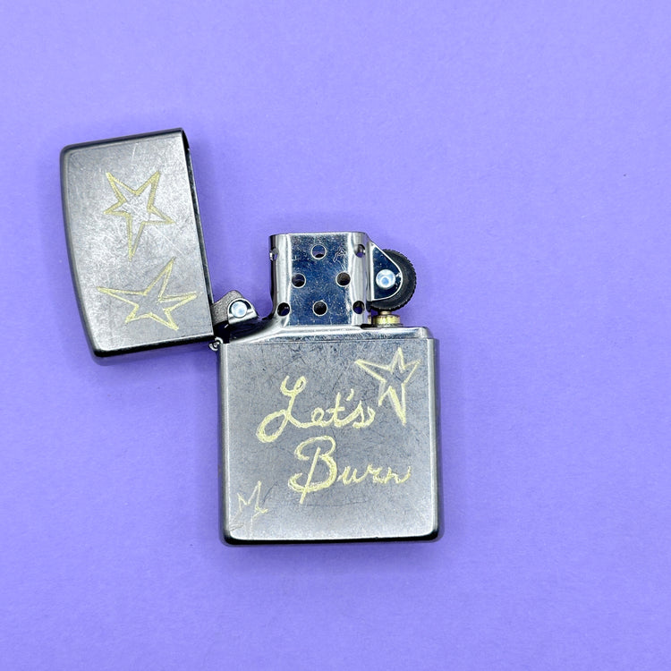 Let's Burn Hand Engraved Zippo Lighter Hope On The Stage Merch