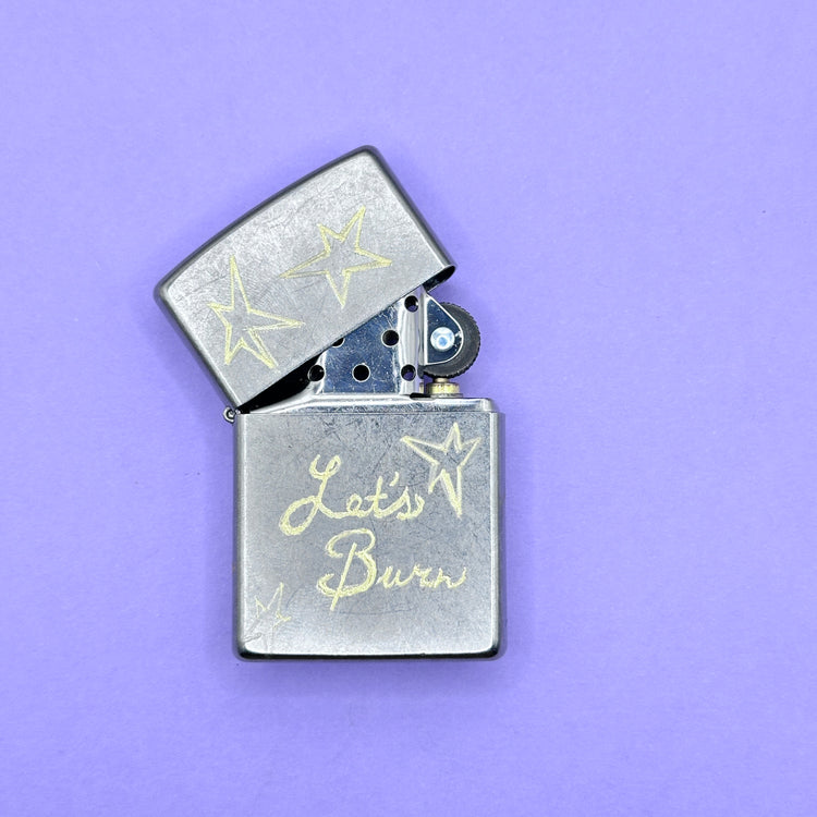 Let's Burn Hand Engraved Zippo Lighter Hope On The Stage Merch
