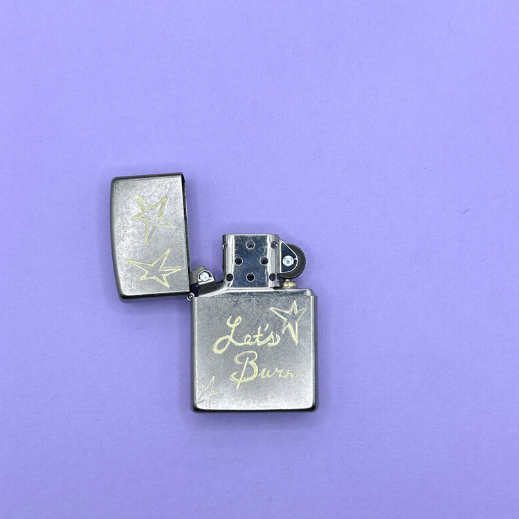 Let's Burn Hand Engraved Zippo Lighter Hope On The Stage Merch