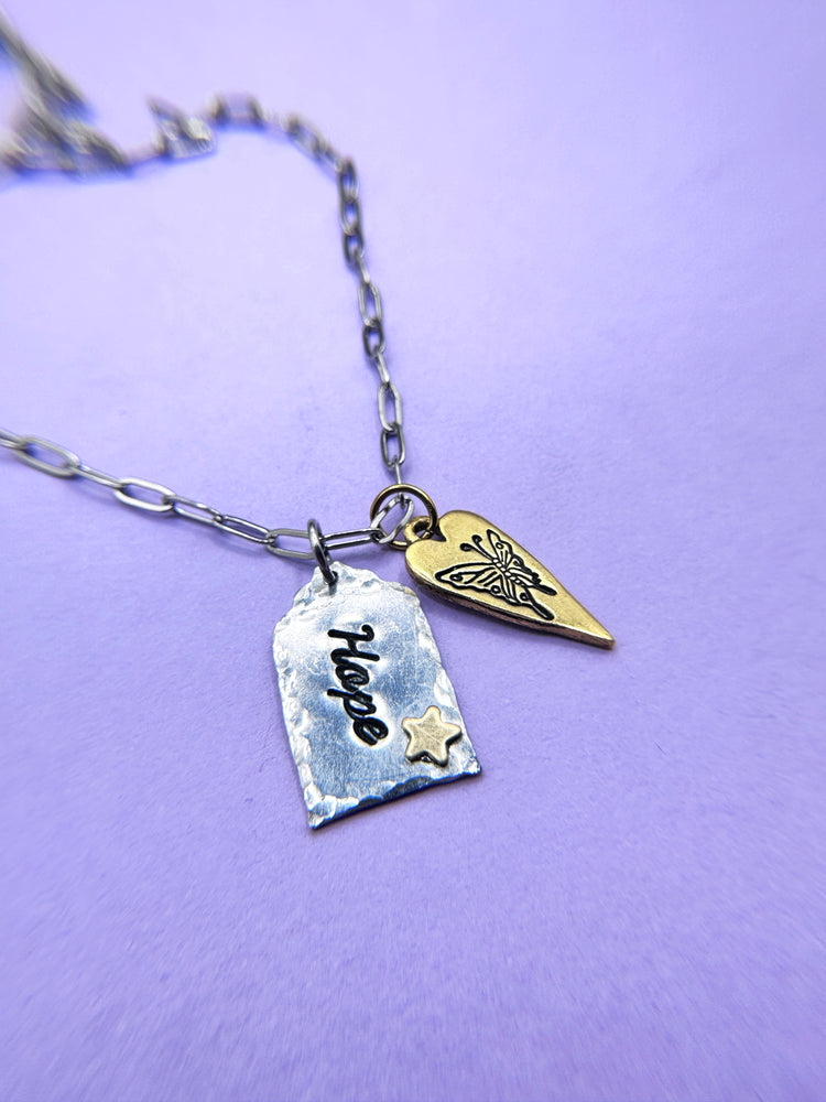 Hope Necklace Hope On The Stage Butterfly Charm JHope Inspired