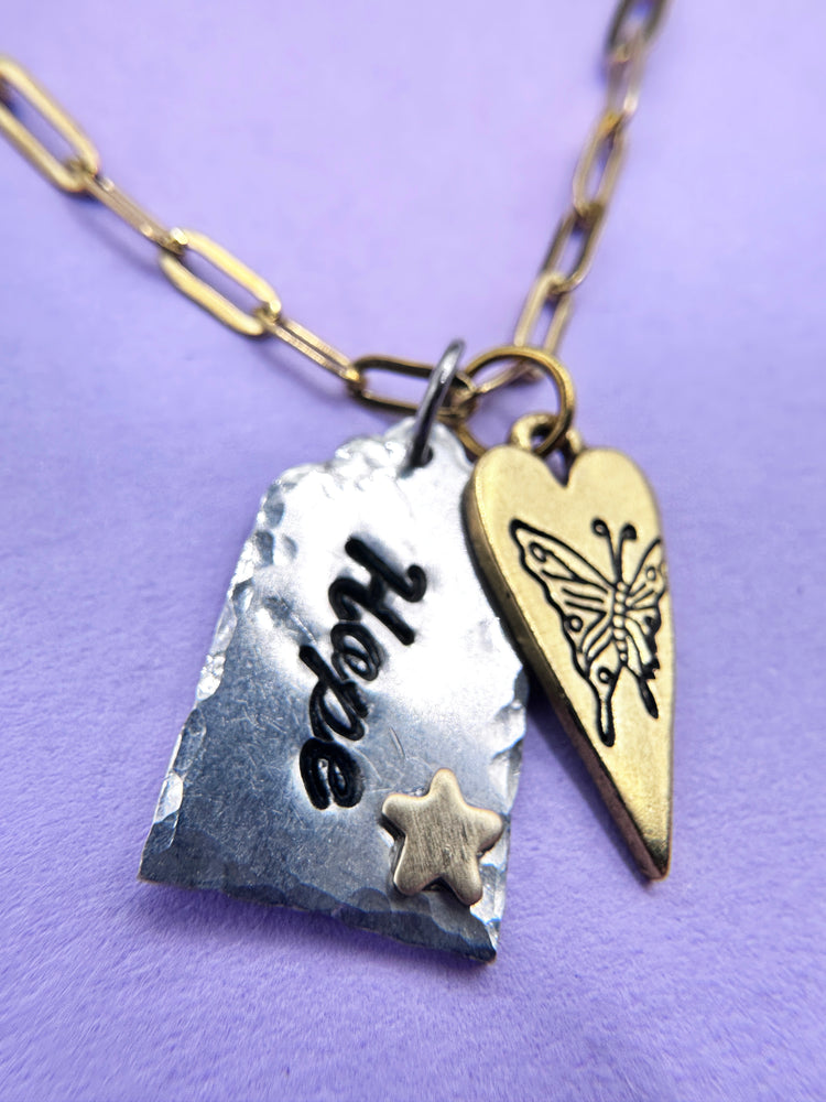 Hope Necklace Hope On The Stage Butterfly Charm JHope Inspired
