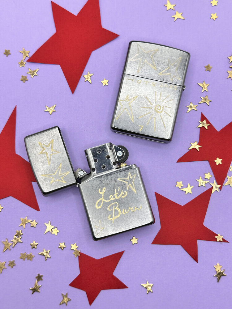 Let's Burn Hand Engraved Zippo Lighter Hope On The Stage Merch