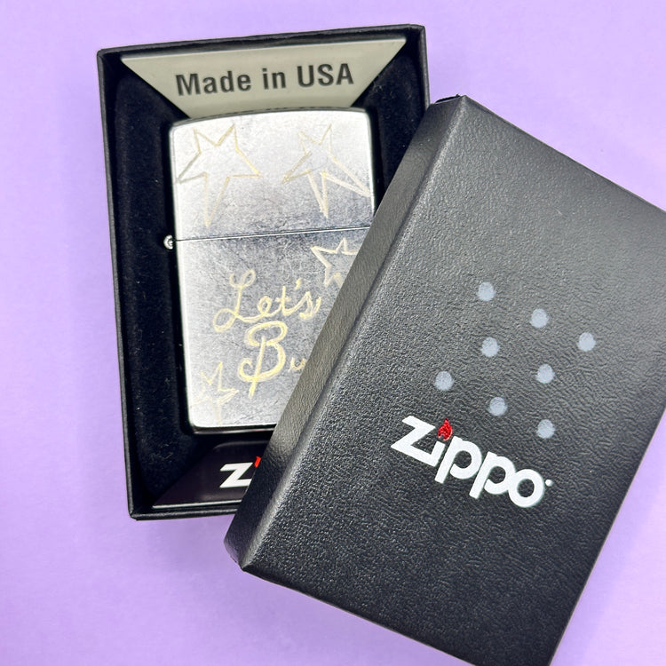 Let's Burn Hand Engraved Zippo Lighter Hope On The Stage Merch