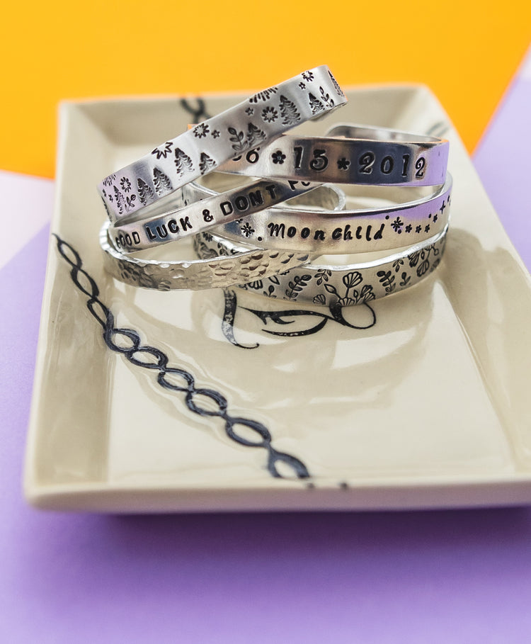 Custom Design Your Own Cuff Bracelet Aluminum Brass