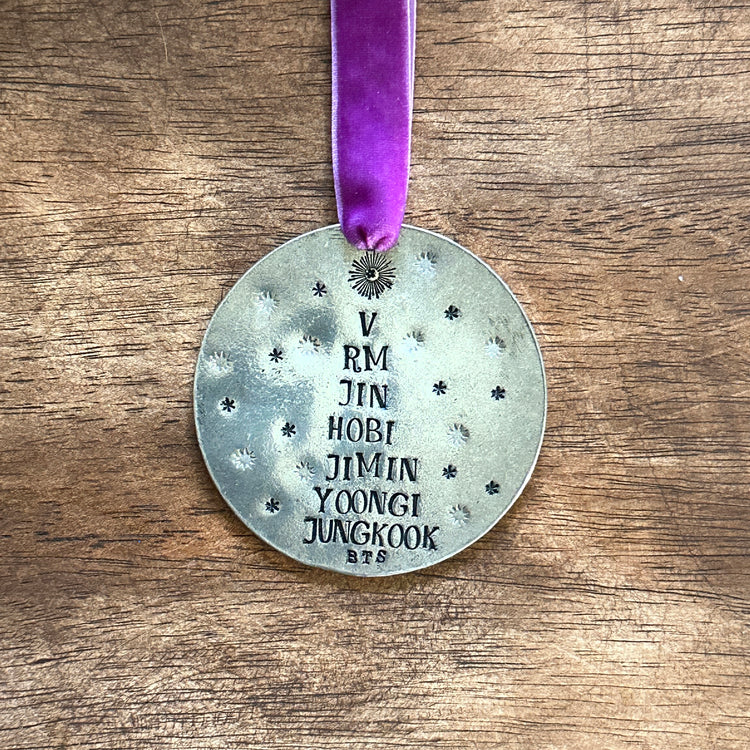 BTS ARMY Members Name Tree Ornament Holiday Christmas Wall Hanging