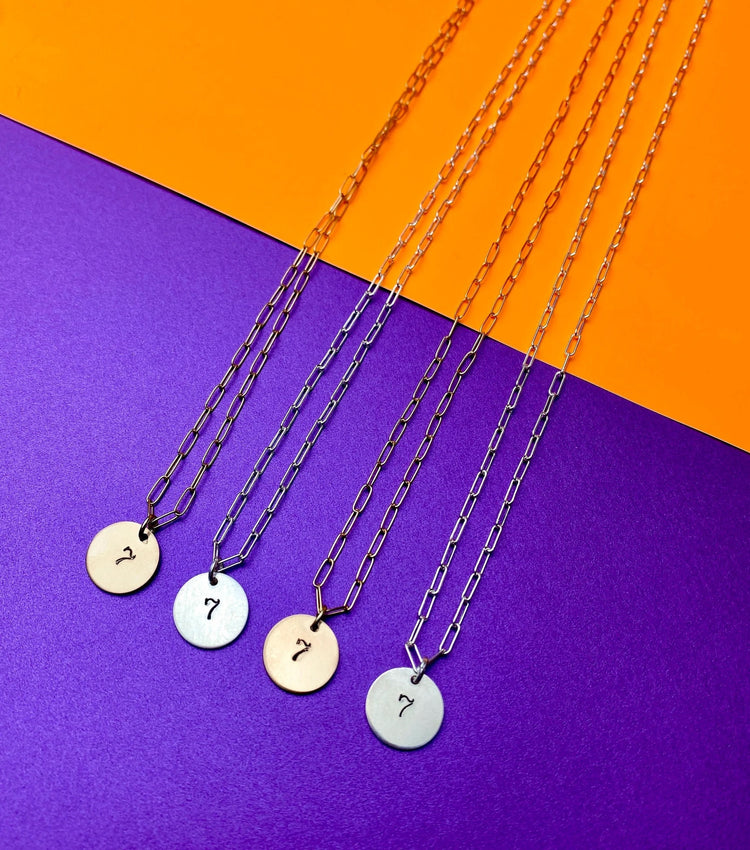 BTS Tiny Seven Necklace 7 Stamped Subtle BTS Gift Merch Tiny Seven Studio