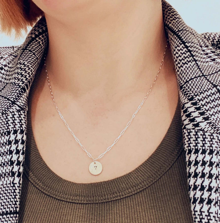 BTS Tiny Seven Necklace 7 Stamped Subtle BTS Gift Merch Tiny Seven Studio