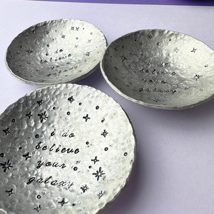 BTS I Do Believe Your Galaxy Trinket Ring Dish Handmade ARMY Gift