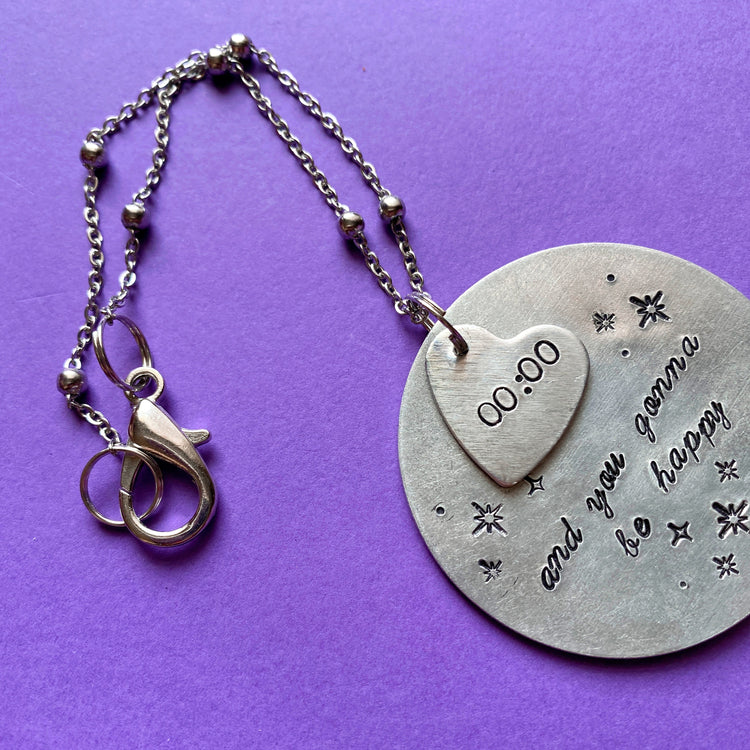 BTS 00:00 BTS Car Charm With Crystal ARMY Merch Gift Hand Stamped