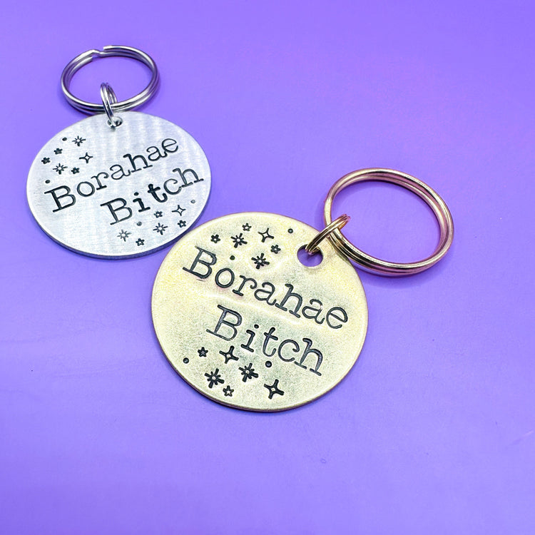 BTS Borahae B*tch Keychain BTS Merch ARMY Gift Kpop Funny Handmade
