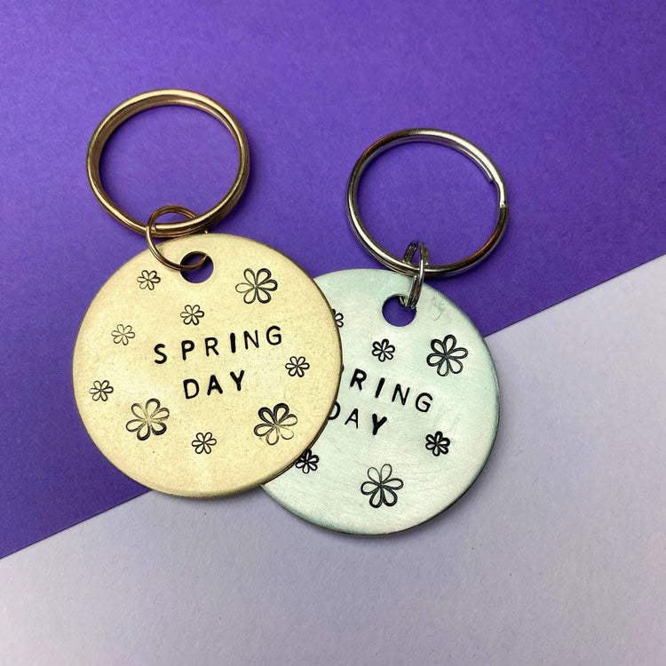 BTS Spring Day Keychain BTS Merch ARMY Gift Handmade Kpop Tiny Seven Studio