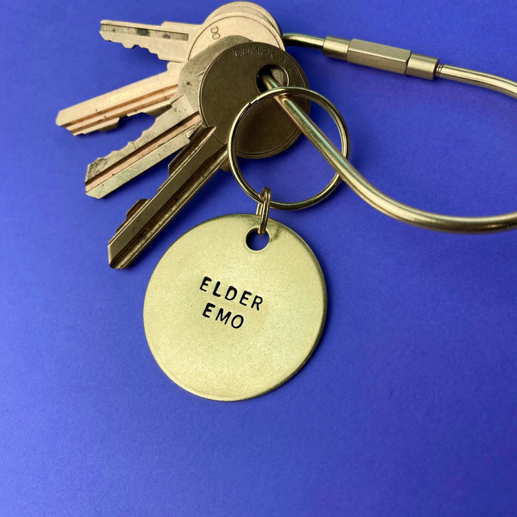 Custom Keychain Stamped Brass Handmade Special Gift
