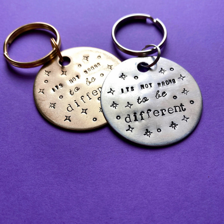 BTS Keychain It's Not Wrong To Be Different Keychain Yoongi Quote ARMY Merch Gift