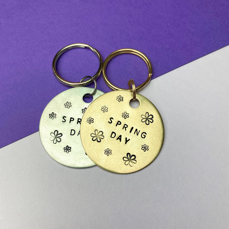 BTS Spring Day Keychain BTS Merch ARMY Gift Handmade Kpop Tiny Seven Studio