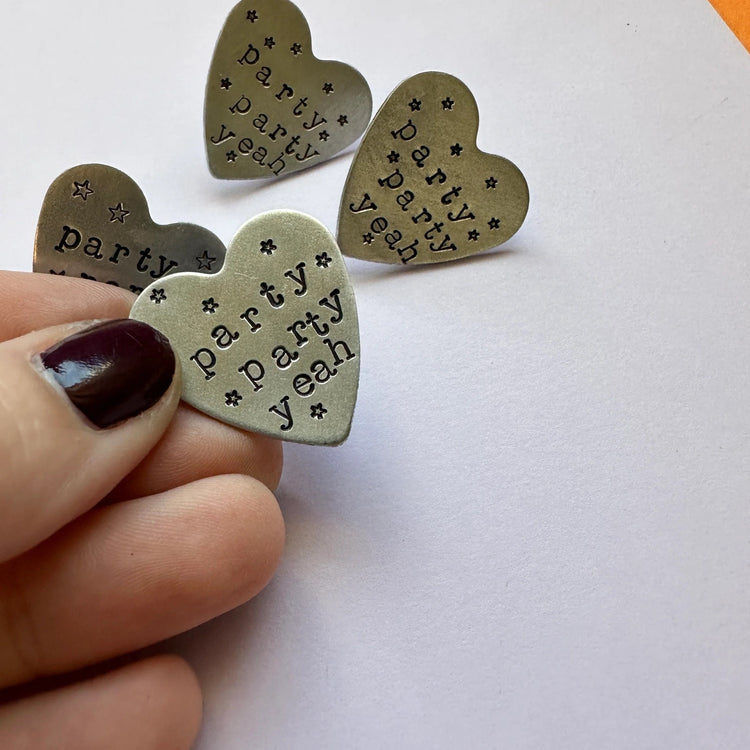 Party Party Yeah Pin BTS Pin Jungkook Handstamped ARMY Gift