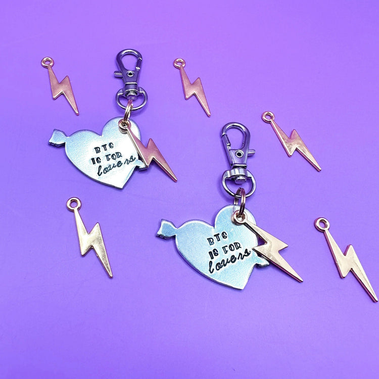 BTS Keychain BTS Is For Lovers Kpop Army Silver Key Ring Gift