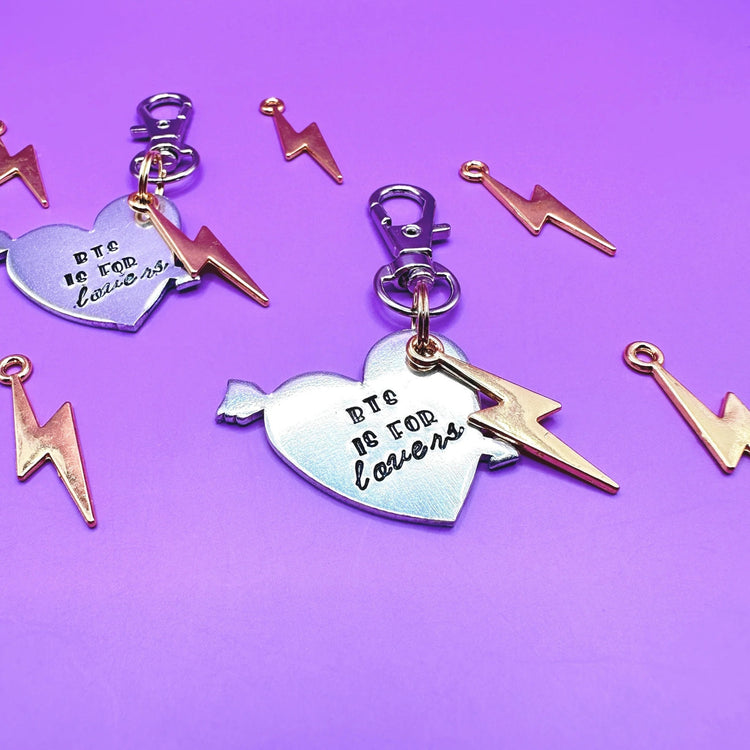 BTS Keychain BTS Is For Lovers Kpop Army Silver Key Ring Gift