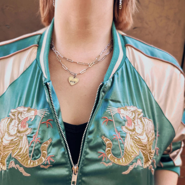 Agust D MYG Initial Necklace Paperclip Chain Suga Yoongi ARMY Gift Charm